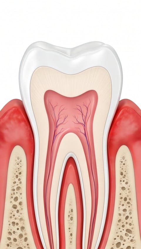 Étape 2 : gingivite, gencive rouge et gonflée